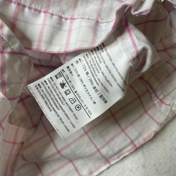 ArcTeryx Womens Plaid Long Sleeve Button Up Shirt White Pink Blue Size Small - Picture 7 of 9